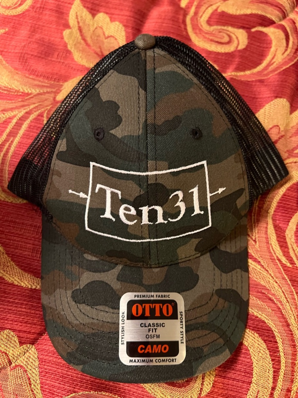 OTTO Camo Trucker Hat - Green/Brown/Black Ten31 NEW